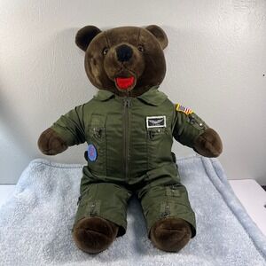 Bear Forces of American Flight Suit Vintage 1989 U.S. Army Teddy 20" Plush